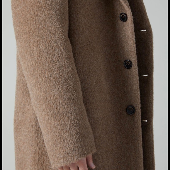NWT PRESIDENT’S Egg Alpaca Coat- Brown - Picture 7 of 15